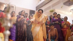 Gowri shruthi Instagram - ನಮ್ಮ ಪುಟ್ಟ ಬೃಂದಾವನಕ್ಕೆ ಶುಭಕೋರಿದ ಎಲ್ಲರಿಗೂ ಧನ್ಯವಾದಗಳು 🙏🥰
.
.our home beautifully designed by @thedream_designers 
.
Thank you for capturing our beautiful moments ! @vsphotography_official_