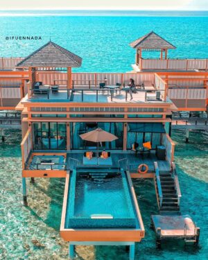 Ifu Ennada Instagram - My Ocean Villa Temporary Real Estate in #Maldives 😊. Can you see me in the Pent House, in the first Picture - holding a glass of Red Wine? Dem don use Red Wine swear for me. 😂
___
This is my 2nd Island in Maldives. For those who have been DMing for info on how I booked my trip, etc... I will find time to do a vlog for you guys. Pls note that I didn't use any Travel Agency for this.
___
For those who like my pictures, if you have a confirmed Maldives Trip booked, DM me for details of my Photographer   Cinematographer   Drone Flyer. Keep in mind you have to set aside several thousands of USD to pay The Professional. It's not free. I paid full money too. 😂 Fee also depends on how long you need them for. The longer, the more it cost. 
___
Outfit by @blessing_mandy , will try and post a good picture of it.
___
#VisitMaldives #maldivesislands #TravelDiary #TravelBlogger #KylieBaby