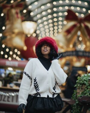 Ini Dima-Okojie Instagram - Talk to her nice… 😌

Photography | @toluajg
Bubble skirt | @myt5s