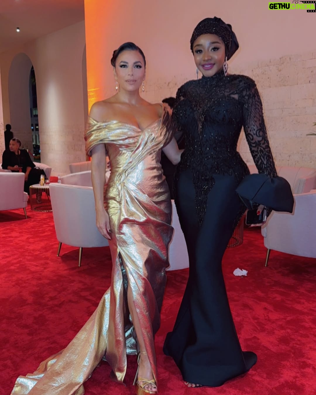 Ini Edo - 101.2K Likes - Was so lovely meeting my favorite housewife Gabrielle @evalongoria , @vindiesel and so many others at the opening of @redseafilm festival. Last night was amazing. ##nollywoodtotheworld