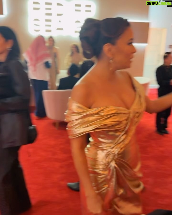 Ini Edo - 101.2K Likes - Was so lovely meeting my favorite housewife Gabrielle @evalongoria , @vindiesel and so many others at the opening of @redseafilm festival. Last night was amazing. ##nollywoodtotheworld