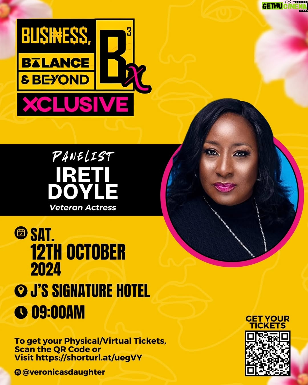 Ireti Doyle - 3 Likes - PORT HARCOURT CITY!!!
My Ladies...
I am so looking forward to seeing you...
There's soooo much to talk about.♥️
#veronicasdaughter
#businessbalancebeyond
#b3xclusive
#portharcourt
#Abundance
#Ease
#Flow