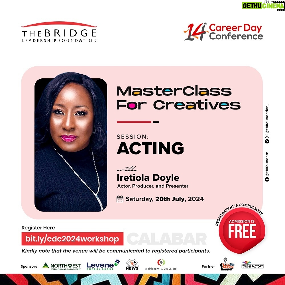 Ireti Doyle - 71 Likes - Have you signed up for our Career Day MasterClass?
Connect with Iretiola Doyle and benefit from practical sessions with real-time feedback.
Spaces are limited—reserve your spot today and begin shaping your future.
Register at: https://bit.ly/cdc2024workshop
#TBLF #CDC2024