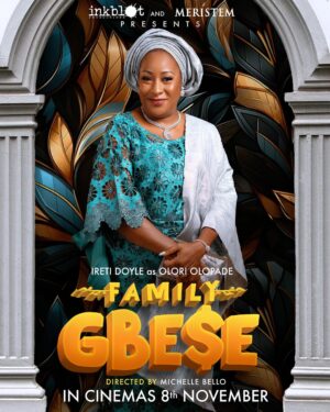 Ireti Doyle Instagram - A woman of unyielding standards! Catch Olori Olopade @iretidoyle in #FamilyGbese. 

Hitting cinemas nationwide November 8th! Save the date!

Starring:
@iretidoyle
@uzor.arukwe
@adeniyijohnson
@sandraokunzuwa
@mikeezu
@gen0vevaumeh
@realyemisolade
@seunkentebe
@lillyafe
@authenticmuy
@faithiawilliams
@realsusanpeters
@theteniola

Director: @imichellebello
Produced by: @inkblotpresents in association with @meristemng and distributed by @filmoneng

#FamilyGbese  #FamilyDrama #CareerVsFamily #ToughDecisions  #Betrayal #FamilyTies⁠ #Sacrifice #MoralConflict #UzorArukwe #AdeniyiJohnson #SandraOkunzuwa #MikeEzuruonye #GenovevaUmeh #YemiSolade #SeunKentebe #LilianAfegbai #MuyiwaAdemola #FaithiaWilliams#IretiDoyle #SusanPeters #TeniolaAladese