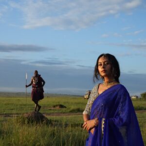 Ishita Varsha Instagram - Photo bomb by the “Fastest Animal on land” Blessed! 😇 
Did you spot the Cheetah !?