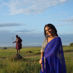 Ishita Varsha Instagram - Photo bomb by the “Fastest Animal on land” Blessed! 😇 
Did you spot the Cheetah !?