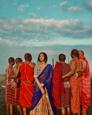 Ishita Varsha Instagram - Last pic is a whole different vibe!👸🏻

Life isn’t about being perfect, it’s about being so ridiculously passionate that people think you’re crazy!😊

@thespatika 

@rentyourlook_by_chandangowda 

#ishitavarsha #thankyougenie🧞‍♀️ #blessedlife😇 #loveandgratitude❤️ #masai #masaimara #masaitribe #safari #africa #africans #eastafrica #wildlife #tribe #photoshoot #photos #conceptshoot #unique  #masaitribe #southindian #halfsaree #indian #indianwear #indianstyle #traditional #tradition