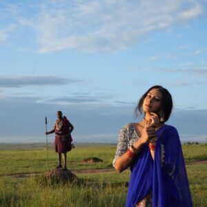 Ishita Varsha Instagram - Photo bomb by the “Fastest Animal on land” Blessed! 😇 
Did you spot the Cheetah !?