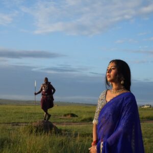 Ishita Varsha Instagram - Photo bomb by the “Fastest Animal on land” Blessed! 😇 
Did you spot the Cheetah !?