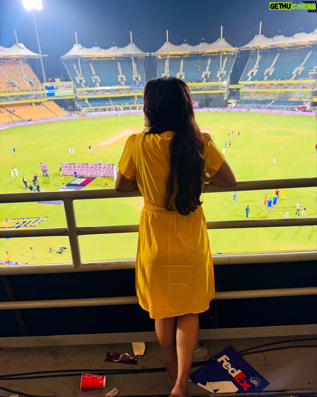 Ishwarya Ravichandran - 6.5K Likes - 💛✨🥳 CSK Always 🫶🏻
.
.
.
.#csk #chepauk #dhonilove #cricket