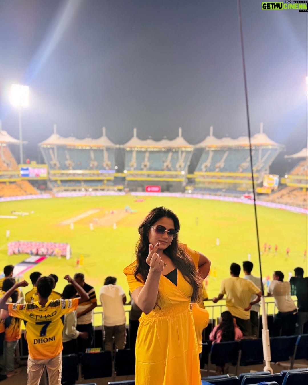 Ishwarya Ravichandran - 6.5K Likes - 💛✨🥳 CSK Always 🫶🏻
.
.
.
.#csk #chepauk #dhonilove #cricket
