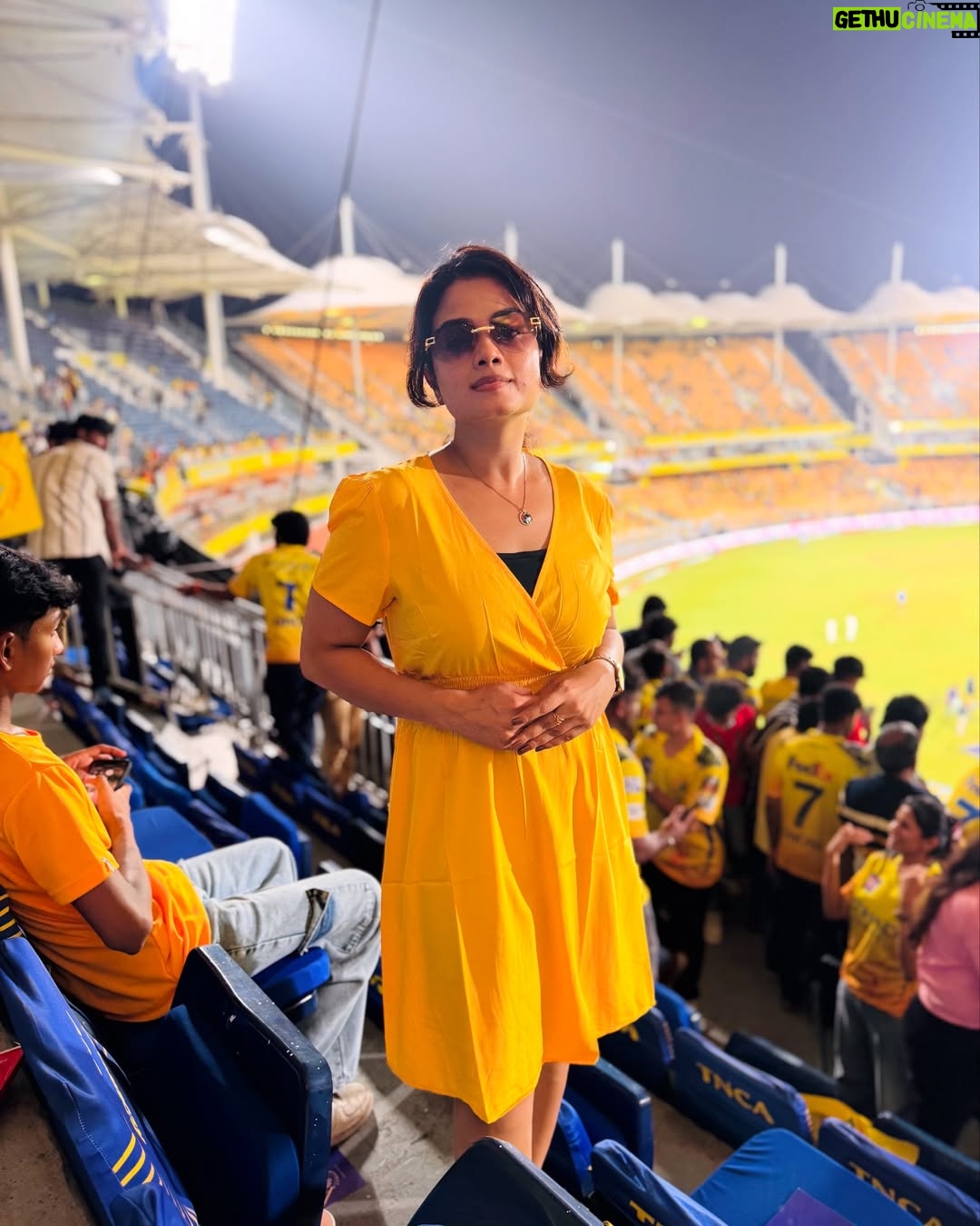 Ishwarya Ravichandran - 6.5K Likes - 💛✨🥳 CSK Always 🫶🏻
.
.
.
.#csk #chepauk #dhonilove #cricket