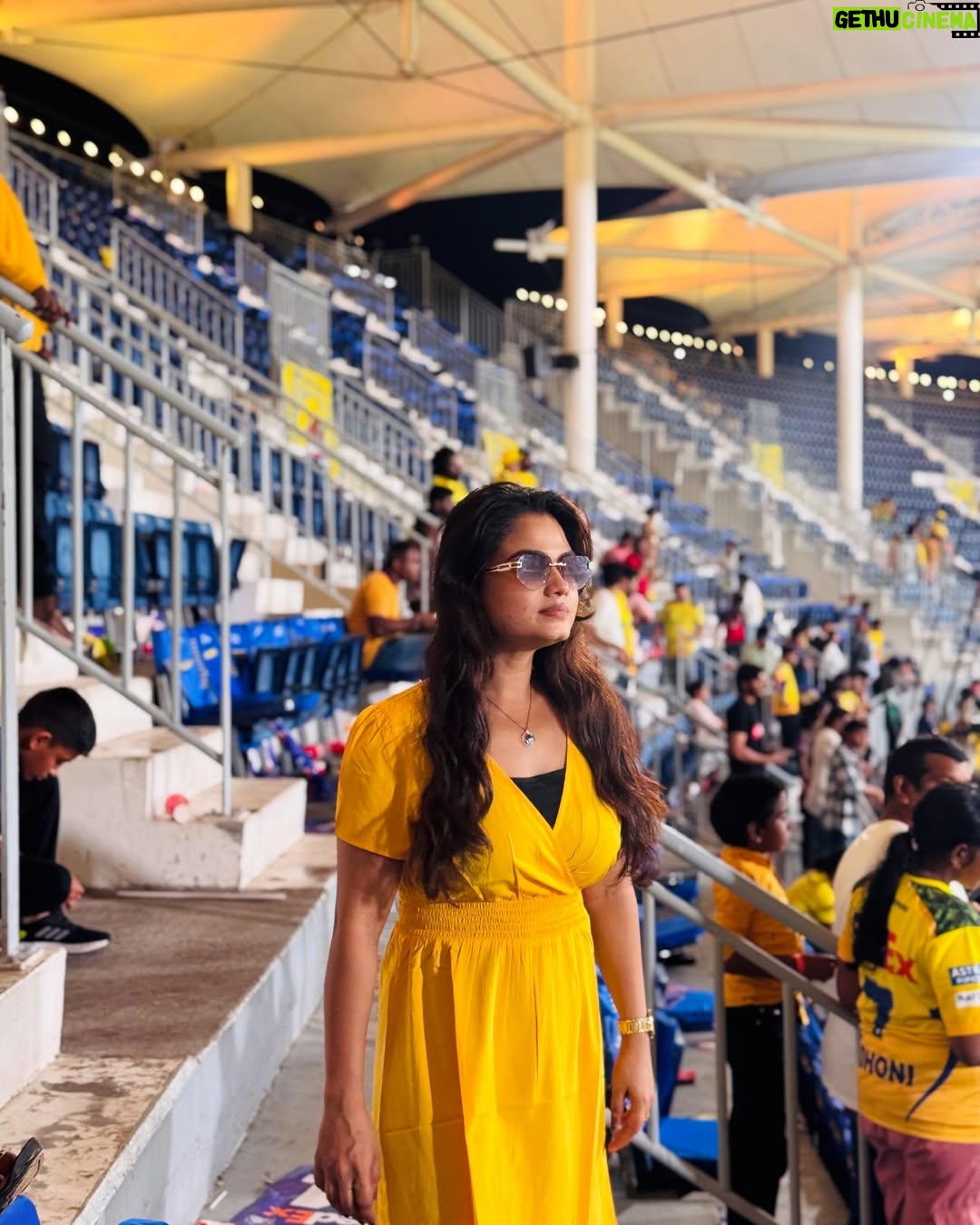 Ishwarya Ravichandran - 6.5K Likes - 💛✨🥳 CSK Always 🫶🏻
.
.
.
.#csk #chepauk #dhonilove #cricket
