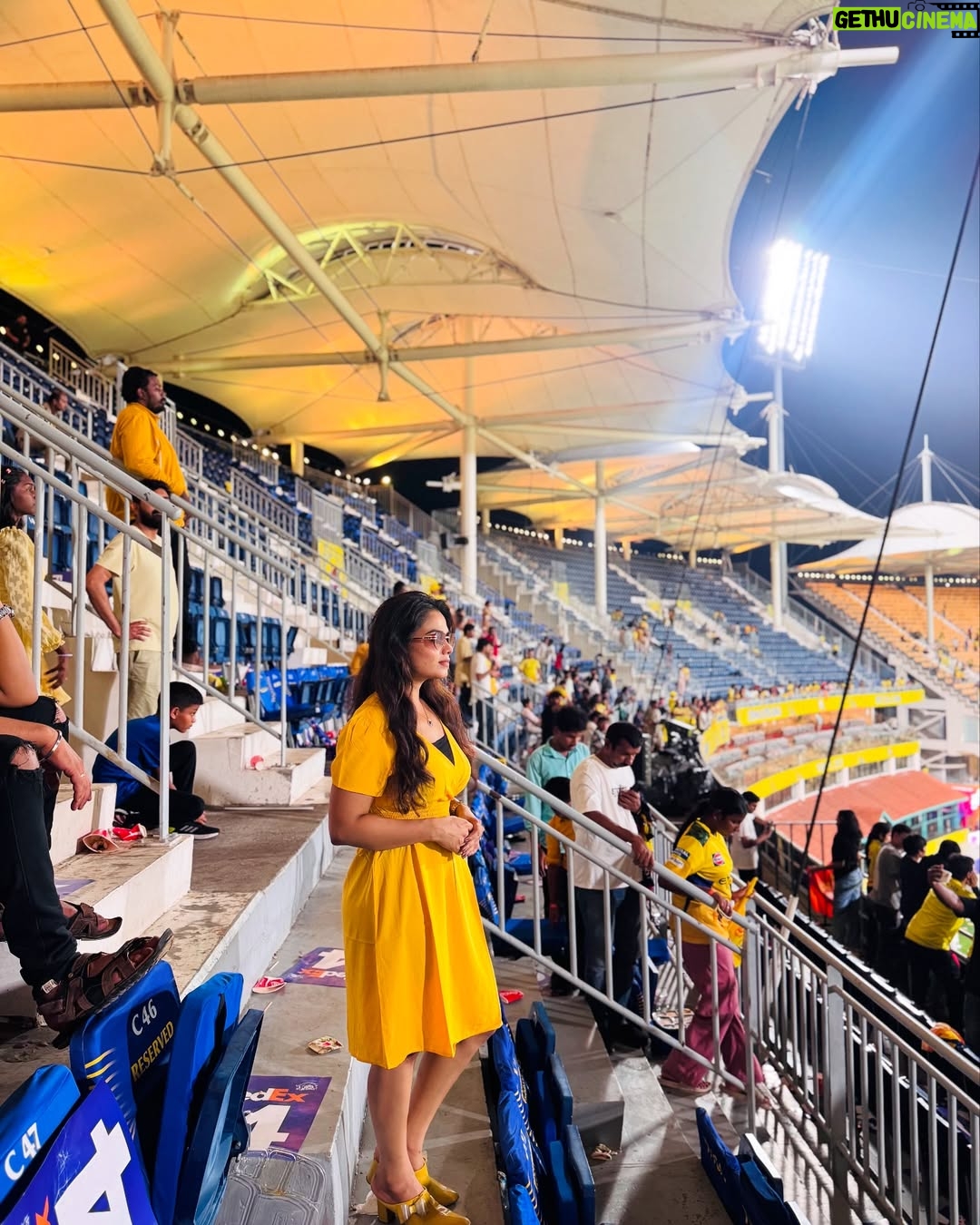 Ishwarya Ravichandran - 6.5K Likes - 💛✨🥳 CSK Always 🫶🏻
.
.
.
.#csk #chepauk #dhonilove #cricket