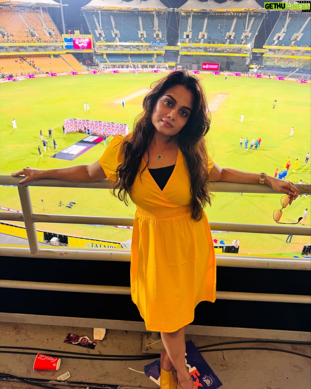 Ishwarya Ravichandran - 6.5K Likes - 💛✨🥳 CSK Always 🫶🏻
.
.
.
.#csk #chepauk #dhonilove #cricket