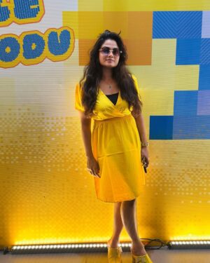 Ishwarya Ravichandran Instagram - 💛✨🥳 CSK Always 🫶🏻
.
.
.
.#csk #chepauk #dhonilove #cricket