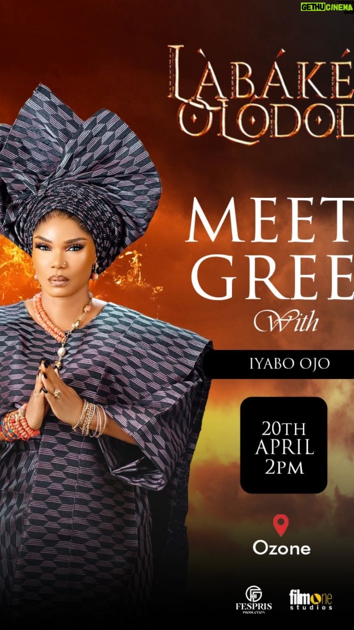 Iyabo Ojo - 315.8K Likes - Ozone, I'm on my way. See you soon
.
Happy Easter, everyone
.
Labake Olododo is still showing in all cinemas nationwide
.produced by @Fesprisproduction & @filmonestudios
Directed by @biodunstephen
.
Excutive producers @iyaboojofespris @filmonestudios @abazee_productions @alabaultimate