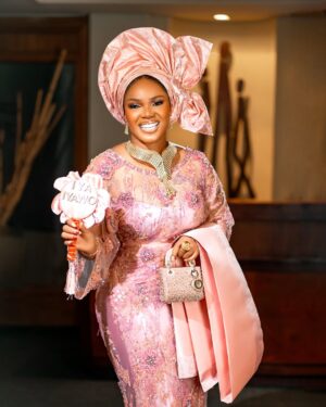 Iyabo Ojo Instagram - How can I begin to express my gratitude to God,! How can I adequately thank everyone? I'm overwhelmed with joy and in awe of Your divine presence, Lord. Thank You for everything You've done, especially for the outpouring of love and support for my children, Juma and Priscilla. It was a success, and I give all glory to God. Even the heavens rejoiced with showers of blessings. I'm humbled and grateful to each and every one of you. Words fail me, but I want you to know how grateful and thankful I am

Fabric @pretty_you_cou

Tailor  @bkslagos

21karatgold @young_alhaja_golddubai

Hairstylist @madamtiticollections

Gele @gele_by_segunlagos

Makeup @darlington_glam