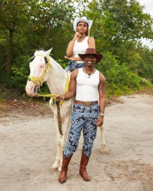 Iyabo Ojo Instagram - 🐎❤️

Pre Wedding (LOOK 3 / 5)
.
.
.
Couple’s Outfits @korede.James 
Groom / Bridal Stylist: @_emmanuelgoodnews
Style Curator: @chiomagoodhair 
Creative Director: @layoleoyatogun 
Makeup: @glambyomoye 
Hairstylist: @touchofibee
jewellery: @bozjewelry
Photographer : @olamide_david 
.
.
#jp2025