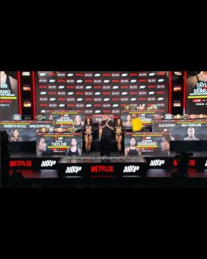 Jennifer Miranda Instagram - Así fue el primer encuentro entre Jennifer Miranda y Alycia Baumgardner en la presentación del próximo evento de MVP 🤩 

Nuestra embajadora disputará el Campeonato Mundial Unificado como combate co-estelar de la noche en la trilogía entre Katye Taylor vs Amanda Serrano en el Madison Square Garden el próximo 11 de Julio 🥊

Estamos contigo
#Andthenew ⚔️🖤
