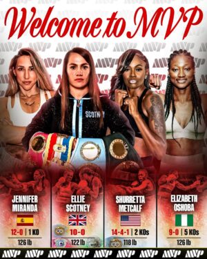 Jennifer Miranda Instagram - We are thrilled to welcome 4 more incredible women to MVP 👏🔥

Women’s Boxing will never be the same. Big things are on the way.  #themostvaluable