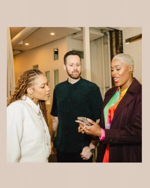 Jerrie Johnson Instagram - WE. ARE. IN. THE. NEW. YORK. TIMES. BISHHH!!
Thank you @sadibahasan for guiding us through our first Bridal Fashion Week in NYC and for telling our love story with such care and beauty for @nytimes.

And major gratitude to @justinalexander @kyhastudios @scorcesa and @eseazenabor for dressing us like the radiant queer royalty we are 🌹 and expanding our ideas of what “Wedding Attire” can be for us.

Catch us in the pages, in the gowns, in the divine feminine, and in love.

#BridalFashionWeek #NYTimes #QueerWeddings #LGBTQLove #EngagementMagic #WeddingOfTheCentury #LookingForSponsorships #FYP #NewYorkLove