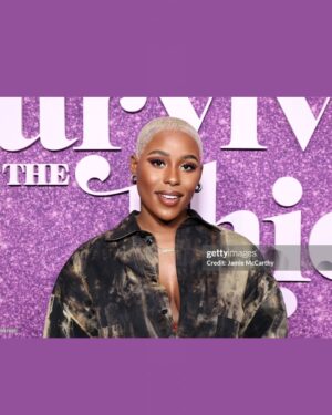 Jerrie Johnson Instagram - Survival of the Thickest S2 Premiere… 🌹

@tasha4realsmith Thank you 💜

@friedrice_nyc 🧥

#SurvivalOfTheThickest #TashaSmith #JerrieJohnson #Netflix #Comedy #StrongBlackLead #FriedRice #Season2 #OutNow