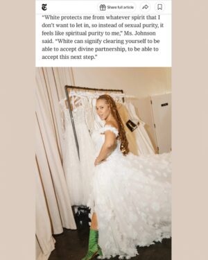 Jerrie Johnson Instagram - WE. ARE. IN. THE. NEW. YORK. TIMES. BISHHH!!
Thank you @sadibahasan for guiding us through our first Bridal Fashion Week in NYC and for telling our love story with such care and beauty for @nytimes.

And major gratitude to @justinalexander @kyhastudios @scorcesa and @eseazenabor for dressing us like the radiant queer royalty we are 🌹 and expanding our ideas of what “Wedding Attire” can be for us.

Catch us in the pages, in the gowns, in the divine feminine, and in love.

#BridalFashionWeek #NYTimes #QueerWeddings #LGBTQLove #EngagementMagic #WeddingOfTheCentury #LookingForSponsorships #FYP #NewYorkLove