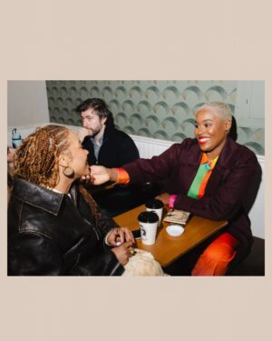 Jerrie Johnson Instagram - WE. ARE. IN. THE. NEW. YORK. TIMES. BISHHH!!
Thank you @sadibahasan for guiding us through our first Bridal Fashion Week in NYC and for telling our love story with such care and beauty for @nytimes.

And major gratitude to @justinalexander @kyhastudios @scorcesa and @eseazenabor for dressing us like the radiant queer royalty we are 🌹 and expanding our ideas of what “Wedding Attire” can be for us.

Catch us in the pages, in the gowns, in the divine feminine, and in love.

#BridalFashionWeek #NYTimes #QueerWeddings #LGBTQLove #EngagementMagic #WeddingOfTheCentury #LookingForSponsorships #FYP #NewYorkLove