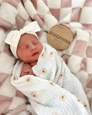 Jessica Tyler Instagram - Welcoming our sweet baby girl, Josephine Jean Mikicic 🩷

Arriving 2.5 weeks early on the first day of spring ☺️🌸 Our hearts are bursting with so much love and light 💕 Feeling so grateful & incredibly blessed for this growing family of ours 🥹 I’ve dreamed of this life forever! ✨ 

03.20.25 🎂