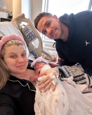 Jessica Tyler Instagram - Welcoming our sweet baby girl, Josephine Jean Mikicic 🩷

Arriving 2.5 weeks early on the first day of spring ☺️🌸 Our hearts are bursting with so much love and light 💕 Feeling so grateful & incredibly blessed for this growing family of ours 🥹 I’ve dreamed of this life forever! ✨ 

03.20.25 🎂