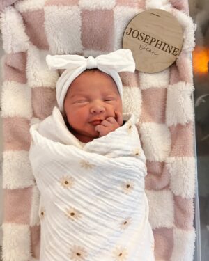 Jessica Tyler Instagram - Welcoming our sweet baby girl, Josephine Jean Mikicic 🩷

Arriving 2.5 weeks early on the first day of spring ☺️🌸 Our hearts are bursting with so much love and light 💕 Feeling so grateful & incredibly blessed for this growing family of ours 🥹 I’ve dreamed of this life forever! ✨ 

03.20.25 🎂