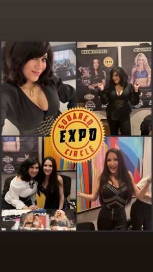 Jillian Faye Hall Instagram - Had such a great time at @squaredcircleexpo as always, but it was even more fun because of @jillianhall1!

Thank you Danny D, @blacklabelpro & @squaredcircleexpo for having us there. Sending so much love!

To everyone who came to talk to us and share stories, thank you! It meant the world! Love you to bits!!!