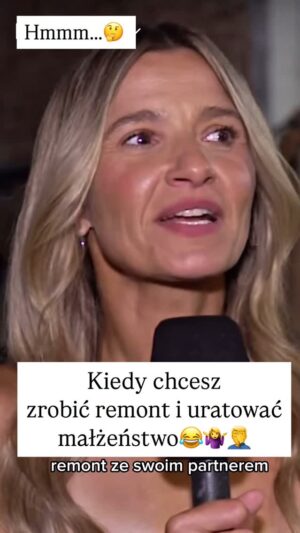Joanna Koroniewska Instagram - O co kłócicie się podczas remontu? My z Maćkiem ? I tu Was zaskoczę - kłócimy się rzadko bo… Maciek daje mi foty jeśli chodzi o urządzanie wnętrza..😜😜 Jeśli chodzi o techniczne sprawy.. No cóż.. mój mąż zna się . Oj zna się. 

Już jutro drugi odcinek zróbmy sobie dom o 20.55 a w nim oprócz kłótni o remont czeka nas widzów - pierwsza eliminacja! Z programu odpadną aż trzy pary!!