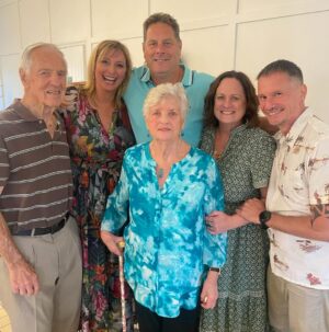 Johanna Griggs Instagram - Brilliant day celebrating Todd’s Uncle George’s 90th Birthday. What a beautiful life you and Beverley have created. To see all your family, friends, kids, grandkids and many of the great-grandkids in the room was so, so special. We loved all of the speeches so much. Thank you for the kindness you have always shown Todd. The bonus was getting to spend time with Todd’s beautiful sister Kara and her darling Drew today, who flew in from the Sunshine Coast for the day. It wasn’t nearly long enough. ❤️❤️❤️ #90thbirthday #stillsharpasatack #family