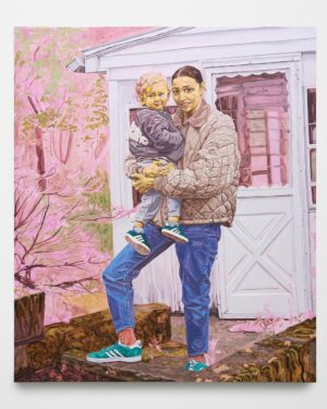 Jordan Casteel Instagram - 💓💓💓 LONDON 💓💓💓 check it 👀 — I’ll be presenting three new works from April 9 - June 8, 2025 at @thaddaeusropac London in the Ely Room — this work, “Elizabeth and Roman II” has been a long time coming. Not only have I been lucky enough to be apart of Roman’s village, but his parents Elizabeth and Adam have become apart of ours.
This painting shows the spring blooms breaking through the remnants of a long winter — A feeling that in this moment feels so deeply and personally needed — a reminder of the changing of seasons and the power of new growth. 🌱