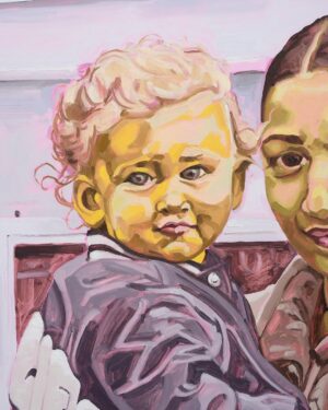 Jordan Casteel Instagram - 💓💓💓 LONDON 💓💓💓 check it 👀 — I’ll be presenting three new works from April 9 - June 8, 2025 at @thaddaeusropac London in the Ely Room — this work, “Elizabeth and Roman II” has been a long time coming. Not only have I been lucky enough to be apart of Roman’s village, but his parents Elizabeth and Adam have become apart of ours.
This painting shows the spring blooms breaking through the remnants of a long winter — A feeling that in this moment feels so deeply and personally needed — a reminder of the changing of seasons and the power of new growth. 🌱