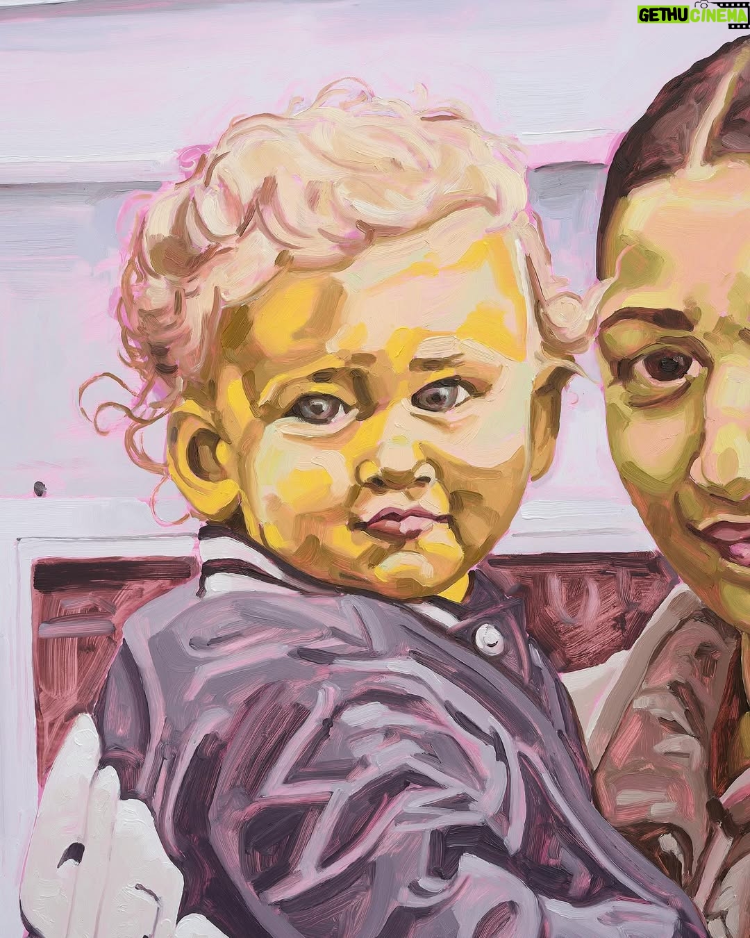 Jordan Casteel - 3.6K Likes - 💓💓💓 LONDON 💓💓💓 check it 👀 — I’ll be presenting three new works from April 9 - June 8, 2025 at @thaddaeusropac London in the Ely Room — this work, “Elizabeth and Roman II” has been a long time coming. Not only have I been lucky enough to be apart of Roman’s village, but his parents Elizabeth and Adam have become apart of ours. 

This painting shows the spring blooms breaking through the remnants of a long winter — A feeling that in this moment feels so deeply and personally needed — a reminder of the changing of seasons and the power of new growth. 🌱