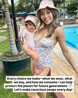 JuJu Chan Instagram - Happy Earth Day! 🌍
There’s no Planet B—let’s celebrate Earth Day by making mindful choices for our families and the world around us. 🌱✨

Here’re the sustainable brands that I support and love:

Sustainable Clothing @milimilu_lifestyle 

Sustainable Shoe Brand @vivaia_official 

Face Products That Are Sustainable @caudalie 

Baby Skincare That’s Kind to the Planet @cetaphilhk 

Bamboo Towels @bamboahome 

Rent Toys Instead of Buying @happybatonhk 

Rent Event Dresses Instead of Buying @stylecarousel 

Every conscious choice we make today creates a greener tomorrow. As parents, we’re shaping the future—let’s make sure our kids inherit a healthy, thriving planet. 🌿💚 

#earthday #sustainability #sustainable #greenlifestyle