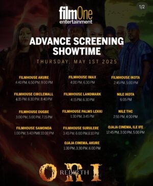 Jumoke Odetola Instagram - Today, history meets the big screen.
A standing ovation to the legendary @authenticmuy as the  masterpiece ORI premieres in cinemas today!
Your vision, creativity, and legacy continue to inspire generations.
May this film break boundaries, touch hearts, and shine beyond expectations
Congratulations sir @authenticmuy