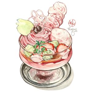 Kailene Falls Instagram - Sakura (Cherry Blossom) Collection
桜コレクション
🌸💕🌸💕🌸💕🌸💕🌸💕🌸💕🌸💕

It’s my yearly tradition to create sakura-themed collections, so this year is no different! While Japanese desserts are always gorgeous, I feel like Japanese people go above and beyond during sakura season, so I always am so excited to try new ones every year.

🌸💕🌸💕🌸💕🌸💕🌸💕🌸💕🌸💕

② Sakura Eclairs ( @paul_japan_1889 )
③ Sakura Tea/Yokan
④ Sakura Pudding (@sunnydays_pudding )
⑤ Sakura Croissant ( @parkhyattokyo )
⑥ Sakura Roll Cake ( @shinjukutakano_official )
⑦ Sakura Parfait ( @cotocafe ) 
⑧ Sakura Cakes ( @kihachi_official )
⑨ Sakura Parfait ( @stringsomotesandoh )

🌸💕🌸💕🌸💕🌸💕🌸💕🌸💕🌸💕

毎年必ず桜コレクションを作ります！日本は一年中美しいスイーツがとても手に入れやすいですが、桜シーズンはすごくパティシエの努力を感じます。もちろん、毎年たくさん調べて桜スイーツ旅にも行きます！

#フードイラスト #Foodillustration #sakuraillustration #桜スイーツ #watercolorillustration