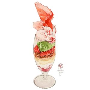 Kailene Falls Instagram - Sakura (Cherry Blossom) Collection
桜コレクション
🌸💕🌸💕🌸💕🌸💕🌸💕🌸💕🌸💕

It’s my yearly tradition to create sakura-themed collections, so this year is no different! While Japanese desserts are always gorgeous, I feel like Japanese people go above and beyond during sakura season, so I always am so excited to try new ones every year.

🌸💕🌸💕🌸💕🌸💕🌸💕🌸💕🌸💕

② Sakura Eclairs ( @paul_japan_1889 )
③ Sakura Tea/Yokan
④ Sakura Pudding (@sunnydays_pudding )
⑤ Sakura Croissant ( @parkhyattokyo )
⑥ Sakura Roll Cake ( @shinjukutakano_official )
⑦ Sakura Parfait ( @cotocafe ) 
⑧ Sakura Cakes ( @kihachi_official )
⑨ Sakura Parfait ( @stringsomotesandoh )

🌸💕🌸💕🌸💕🌸💕🌸💕🌸💕🌸💕

毎年必ず桜コレクションを作ります！日本は一年中美しいスイーツがとても手に入れやすいですが、桜シーズンはすごくパティシエの努力を感じます。もちろん、毎年たくさん調べて桜スイーツ旅にも行きます！

#フードイラスト #Foodillustration #sakuraillustration #桜スイーツ #watercolorillustration