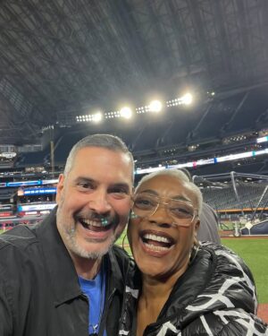 Karen Robinson Instagram - Y’all - what even is my life??? Number eleventy seven thousand on Things I Didn’t Even Know I Had On My 🪣Bucket🪣 List!!!

Thank you ⚾️ @bluejays  for having li’l ol’ can’t-throw-can’t-catch me as your Ceremonial First Pitcher. No one important was maimed, and I did not humiliate myself, and adorbs @mason.fluharty took my acting notes and pitched like a champ, and WE WON!!!!🎉🎉🎉 (Y’all welcome😁)

Best of all - I got to hang with my @lawandorderto peeps - @kccollinsworld (and kid), @stephenacshinn (from @larkproductions ), and @alessiastaff and #kalestockwell (🙏🏽for taking such good care of us, @rogers ). *** @j_mcintyre5 missed my first pitch because 🍤🍱🍔, and I told him I was gonna tell EVERYBADDY!!!***

Finally, I showed up “jersey cute” because
💋 @lady_kerry
🧑🏼‍🦱@lorrij_texturedbeauty

🙏🏽🙏🏽🙏🏽⚾️🧢🇨🇦❤️🙏🏽🙏🏽🙏🏽