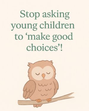 Kate Silverton Instagram - I’ve noticed the phrase “make good choices” being used more and more in schools and childcare settings.

But here’s the thing — that demand we make of a young child flies in the face of what we now know about brain development.

Young children (and many young people) are navigating the world with a brain that’s still developing.

So they don’t have a fully mature prefrontal cortex 

THIS is the part of the brain that helps us to make good choices! 

It helps us to problem-solve, regulate big feelings, have empathy, and consider the world from another’s perspective.

In my books, I find it helpful to visualise this part of the brain as a little owl — one that becomes a wise owl over time.

It is this part of the brain that helps us to ‘make good choices’, so, expecting that from a child whose brain isn’t developmentally mature?  We’re asking the impossible.

Yes, absolutely we want our children to behave appropriately and with empathy for others. 

But making good choices is a skill, not a switch.

Children cannot learn how to do it alone - they need our help and guidance - and that means understanding that they WILL make mistakes and having compassion for them when they do. 

If we want to nurture healthy brain development, it’s our job to teach our ‘ little owls ‘ how to fly.

And we do that, not by punishing children, or using the very behaviours we’re trying to extinguish ie hitting, isolating, shaming or blaming 

These are not OUR ‘best choices’ !

We must model the behaviours we want to see.

Compassion, curiosity, and connection —
Those are the tools that help our children grow.

That’s how we teach our little owls how to fly.

#NotNaughty #ChildDevelopment #TherapeuticParenting #ModellingMatters #WiseOwls #ParentingWithScience #CompassionNotControl #EarlyYearsMatter
#mentalhealthawareness #mentalhealthawarenessmonth