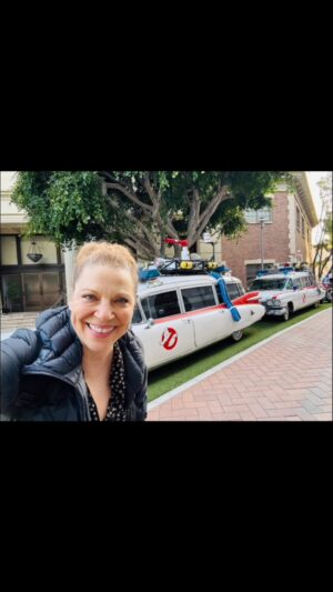 Kathleen Gati Instagram - Always so grateful to be working! And thrilled to be back at Sony Studios! One of my favorite places in Hollywood!! And I was so happy to come across these amazing #Ghostbuster  #Ectomobiles! One of my first acting jobs while in acting school in NYC was on #Ghostbusters!! #fullcircle #actorslife #joy