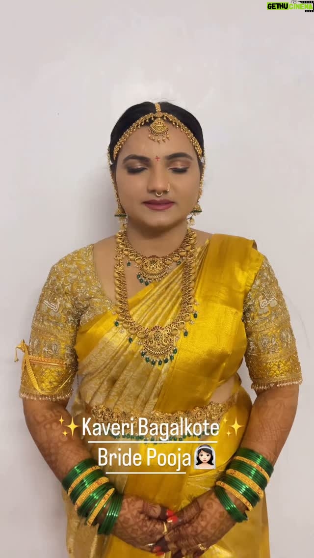 Kaveri Bagalkote - 1.8K Likes - We have done this makeup and hairstyle saree draping in 25 minutes only 🥰❤️
#kaveribagalkote #makeupartist