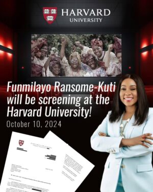 Kehinde Bankole Instagram - HAVARD, big inspiration, Funmilayo Ransome Kuti movie will be screening at Africa Alive October 11-13, 2024, at Harvard University in Cambridge, Massachusetts.
Congratulations BAP , the Cast, Crew , Producers and especially also to the Harvard community ! as i am sure they are  about to experience Funmilayo Ransome Kuti who will be a powerful source of inspiration particularly for the next generation of Black and African women as is to me.

Onwards.  Upwards. Big love ❤️