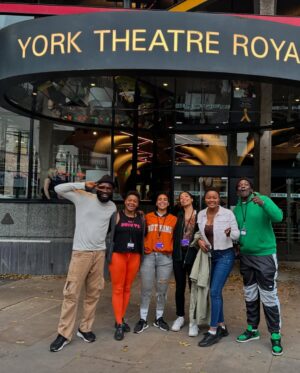 Kehinde Bankole Instagram - YORK. Seeing York city as we tour spreading the African culture and stories in cities in the U.K to children 3  and families through theatre “Anna Hiniscus’ Song”
 Slide 2, York Minster is one of the world’s most magnificent cathedrals. The entire city was like something from a vintage magazine. I couldn’t get enough. ♥️ and Vinci Hair Nigeria, see my Hair- fidence is coming back! Can rock my natural hair more gradually now it’s restoring 🤍. Shout out to my lovely Nigerian sweethearts I met during this tour in slide 3 😉