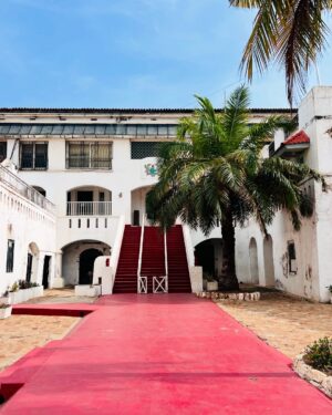 Kiki Omeili Instagram - Last slide is really chilling. 
You imagine how things were during the times of slavery. 
The “Door of no return” literally means that once you pass that door and get on the slave ships, you were leaving everything behind never to return. 
Chilling, Chilling stuff. 
The Osu Castle, which was initially a slave depot where slaves we’re kept in dungeons before being transported, later became the seat of government and many years later, in 2017, became a tourist attraction. It is featured on the 50 Cedis note. 

#OsuCastle
#KwameNkrumahMemorialPark
#Accra
#Ghana
#KikisWanderlust
