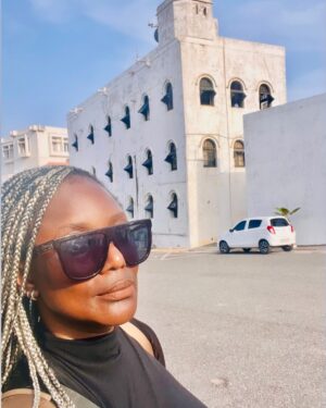 Kiki Omeili Instagram - Last slide is really chilling. 
You imagine how things were during the times of slavery. 
The “Door of no return” literally means that once you pass that door and get on the slave ships, you were leaving everything behind never to return. 
Chilling, Chilling stuff. 
The Osu Castle, which was initially a slave depot where slaves we’re kept in dungeons before being transported, later became the seat of government and many years later, in 2017, became a tourist attraction. It is featured on the 50 Cedis note. 

#OsuCastle
#KwameNkrumahMemorialPark
#Accra
#Ghana
#KikisWanderlust